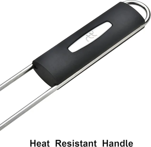 Miniatura 6 de RTT Cesta para parrilla de pescado, 2 paquetes, cesta grande de acero inoxidable de alta calidad para asar a la parrilla, perfecta para cocinar