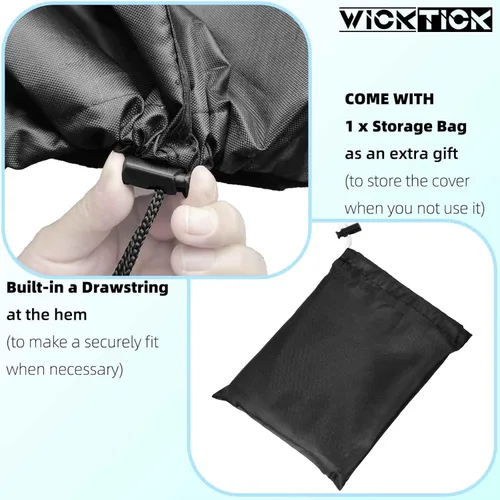 Miniatura 5 de WICKTICK Funda impermeable para muebles de patio al aire libre y mesa auxiliar de jacuzzi Keter Pacific Cool Bar con enfriador de cerveza y vino