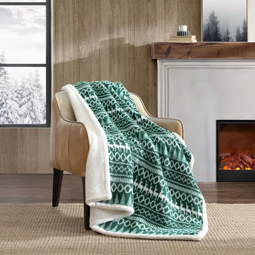 Miniatura 18 de Eddie Bauer - Manta, Forro Polar Cepillado y Ropa de Cama Sherpa Suave, Manta para Sofá y Cama (Gris Tono Alce, 50" x 60")