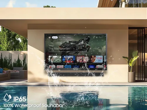 Miniatura 5 de SYLVOX New 65” Outdoor Smart TV with Soundbar, Superior Waterproof Performance, Matte Finish for Enhanced Anti-Glare Effect, Full Metal, with Dolby