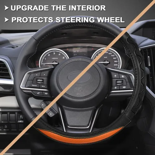 Miniatura 4 de GIANT PANDA Cubierta del volante para Subaru Forester, cubierta del volante del coche para Subaru Outback y Crosstrek - Naranja