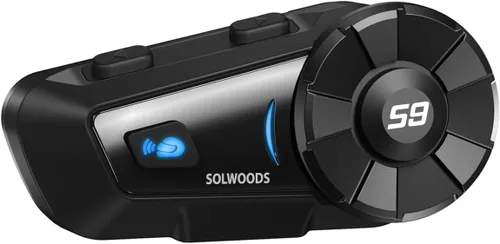 Miniatura 9 de S-9 - Auriculares Bluetooth para casco de motocicleta de 6,561.7 ft, 6 intercomunicadores, auriculares Bluetooth para motocicleta con cancelación