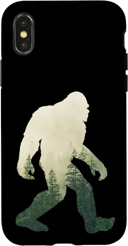 Miniatura 5 de iPhone 12 Pro Max Bigfoot figura Sasquatch Yeti Nature doble caso de exposición