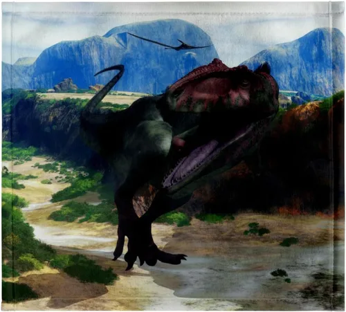 Miniatura 7 de 3dRose, El Giganotosaurus fue el dinosaurio carnívoro más grande conocido de la historia, toalla de mano de 15 x 22 pulgadas