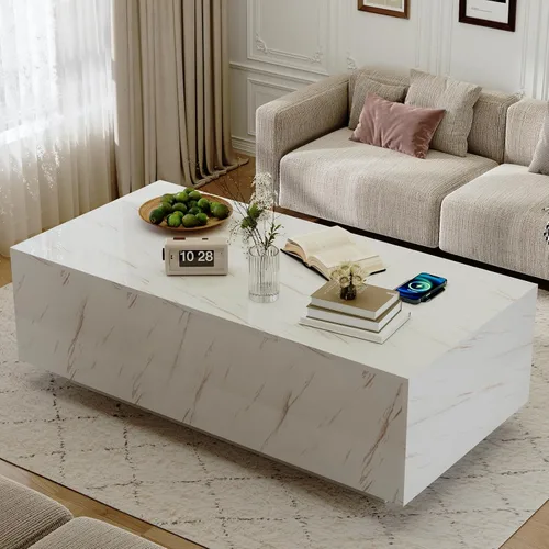 Miniatura 8 de Mesa de centro LED, mesas de centro elevables de 47.2 pulgadas con cajones y gran almacenamiento, mesa inteligente para sala de estar con carga