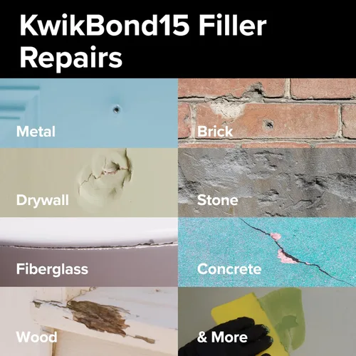 Miniatura 7 de J-B Weld KwikBond - Llenadora de 15 minutos, grado profesional