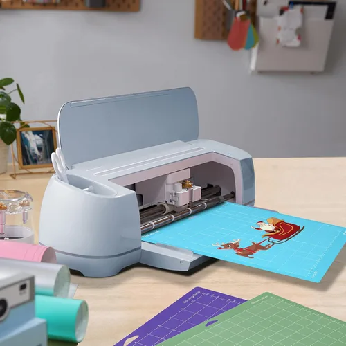 Miniatura 2 de Tapete de corte compatible con Cricut Maker 1/2/3/4 de 12 x 12 pulgadas, adhesivo de agarre ligero para alfombrillas de corte, paquete de 5 azul