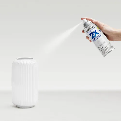 Miniatura 6 de Rust-Oleum Painter's Touch 2X Ultra Cover 334098 - Pintura en aerosol, 12 onzas, colo blanco semibrillante