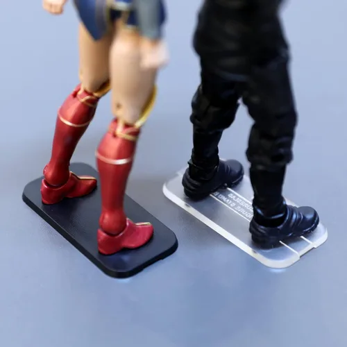 Miniatura 19 de Soporte de exhibición de figuras de acción de 28 piezas de 6 pulgadas con clavija, base para soportes de figuras de acción, compatible con series