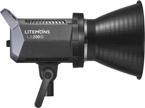 Miniatura 2 de Godox Litemons LA200D - Luz de video LED de 200 W con montaje Bowens, 101000lux/3.3 ft, 5600K, CRI/TLCI 97+, control de aplicación, 8 efectos