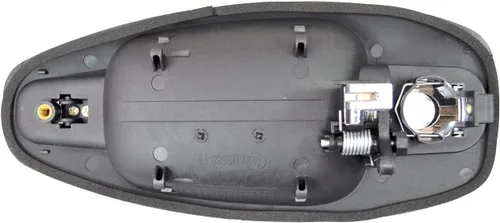 Miniatura 2 de PT Auto Warehouse KN-3680MA-FL - Manija exterior exterior de la puerta, palanca cromada texturizada negro - lado delantero izquierdo del conductor