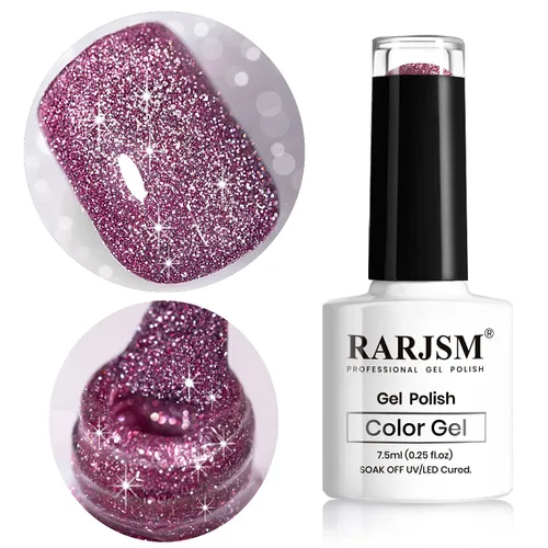 Miniatura 24 de RARJSM - Esmalte de uñas de gel con purpurina, de color verde oliva, brillante y brillante, para manicura DIY y salón de uñas, requiere secado