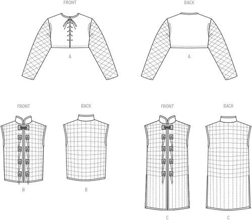 Miniatura 6 de McCall's Kit de patrón de costura para disfraz de fantasía y chalecos para hombre, código de diseño M8423, tallas 34-36-38-40-42