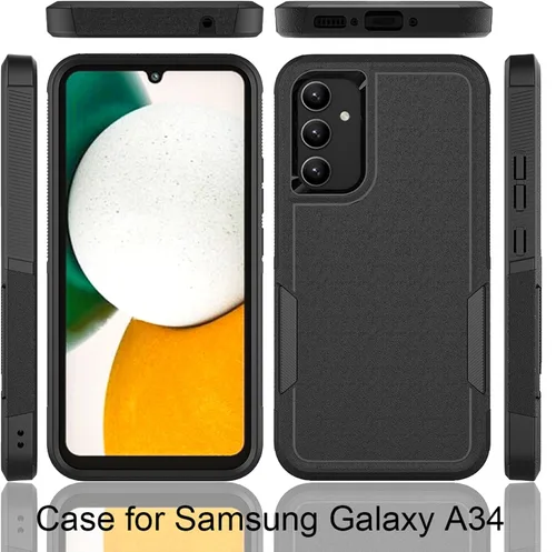 Miniatura 31 de Jeylly Compatible con Samsung Galaxy A22 5G Funda, Funda Samsung A22 5G con 2pcs protectores de pantalla de vidrio templado