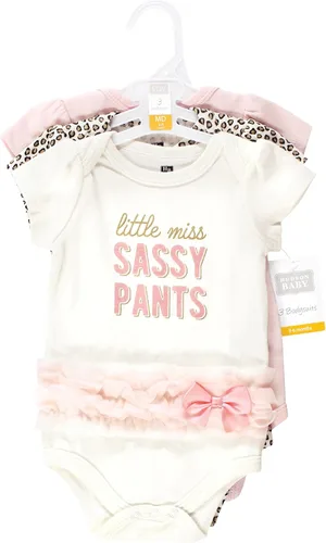 Miniatura 95 de Hudson Baby baby-girls Cotton Bodysuits 3-pack