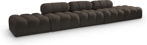 Miniatura 33 de Meridian Furniture 611Cream-S68A Colección Ames Moderno Sofá modular contemporáneo con tela de boucle color crema, modular para crear