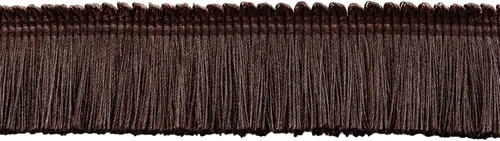 Miniatura 3 de 1 1/2 pulgadas de largo (1.4 in) colección Basic Solid Brocha brillante con flecos (0150SB), Bistro Beige Multicolor #PR02