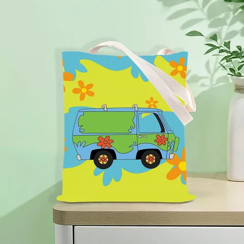 Miniatura 6 de Bolsa de hombro de película de dibujos animados Máquina de bolsa de mano para automóvil, regalo para mejor amigo, bolsa misteriosa para furgoneta