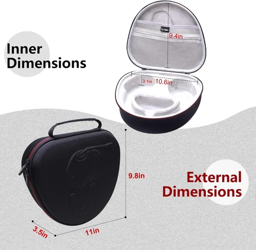 Miniatura 4 de LTGEM - Funda rígida para auriculares Sony INZONE H3 MDR-G300 / H5 WH-G500 / H7 WH-G700 / H9 WH-G900N - Bolsa de transporte protectora de viaje