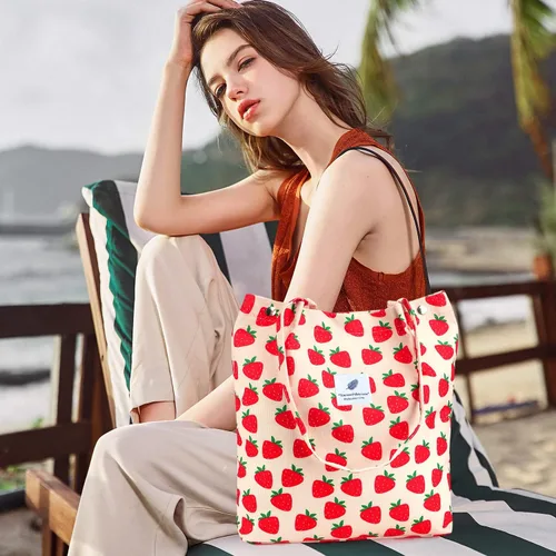 Miniatura 113 de Ayieyill - Bolsa de pana para mujer y niña, con correa de lona para colgar al hombro, bolsa con bolsillo