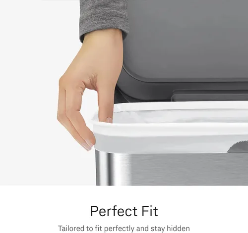 Miniatura 2 de simplehuman Code M - 100 forros de ajuste personalizado, bolsas de basura de cocina con cordón, dispensador uno por uno sin desorden, extra grueso