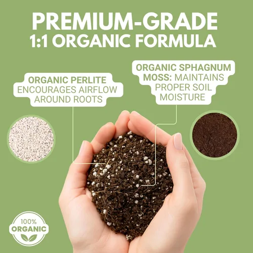 Miniatura 2 de Organic Earth Mezcla de suelo para plantas carnívoras de 1 cuarto de galón – Alimento vegetal Turba Musgo y Perlita para plantas carnívoras – Suelo