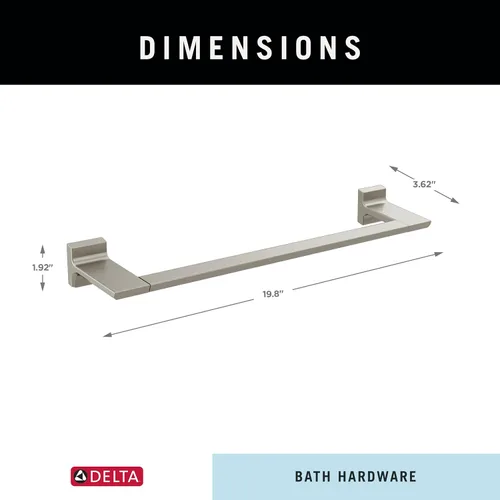 Miniatura 5 de Delta 79918-SS Pivotal - Toallero de montaje en pared de 18 pulgadas para baño, accesorio de acero inoxidable