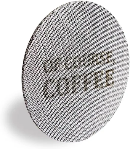 Pantalla de disco de espresso de 2.106 in, grosor de 0.067 in, 150 μm, ducha inferior, malla de filtro de café para cesta de filtro de portafiltro,