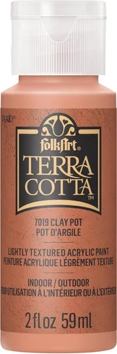 Miniatura 25 de FolkArt, Cavern Moss 7021 - Pintura acrílica variada de 2 fl oz / 2.0 fl oz Terra Cotta para manualidades fáciles de aplicar, suministros de arte