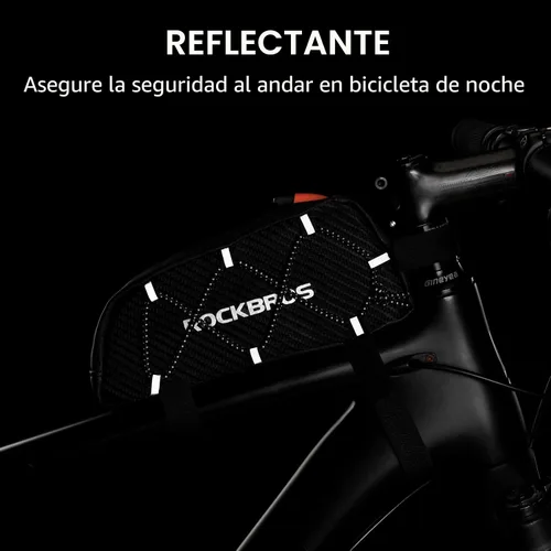 Miniatura 4 de ROCKBROS Bolsa de Tubo Superior para Bicicleta Bolsa de Marco Frontal para Bicicleta Accesorios para Bicicleta Compatible con iPhone 14/13/12 Pro