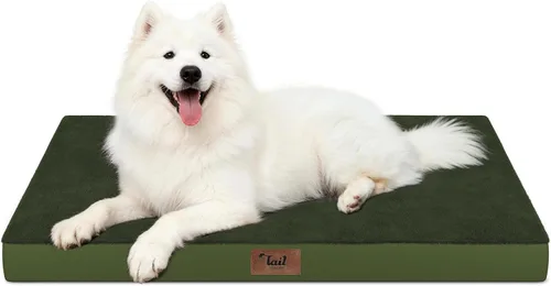 Miniatura 36 de Cama ortopédica de felpa para perros y cachorros medianos, camas impermeables para perros de 30 x 20 pulgadas con funda extraíble lavable, tapete
