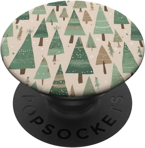 Miniatura 6 de Árboles de Navidad inspirados en Boston neutros PopSockets MagSafe PopGrip para iPhone