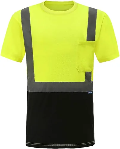 AYKRM Camiseta de seguridad reflectante de alta visibilidad de manga larga de alta visibilidad (XS-6XL)