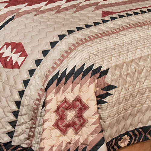 Miniatura 2 de BLACK FOREST DECOR Juego de edredón Durango Mesa - Tamaño queen, ropa de cama suroeste reversible y extragrande, parte trasera de algodón, lavable a