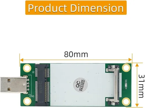 Miniatura 2 de Mini adaptador PCI-E a USB con ranura para tarjeta SIM para transferencia de módulo a interfaz USB