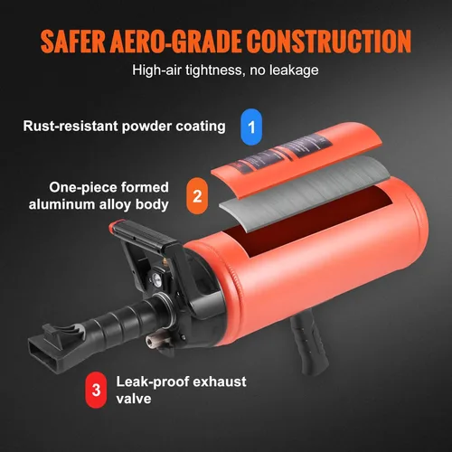 Miniatura 4 de VEVOR Asiento para neumáticos, 2.4 gal/9 L Inflador de neumáticos de aire, 150 PSI Herramienta de inflador de neumáticos portátil de mano, 87-116