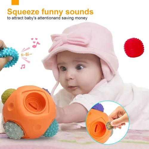 Miniatura 3 de Pelotas para Niños Pequeños 1-3 Juguetes Sensoriales para Bebés, Juguetes Montessori para Bebés de 6-12 Meses Juguetes para Bebés, Pelota Sensorial