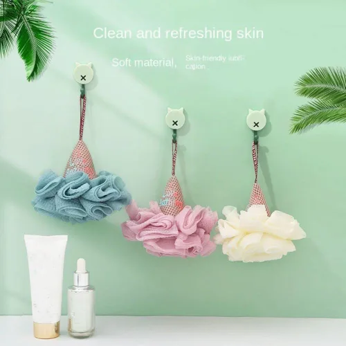 Miniatura 7 de Pelotas de baño de helado para niños, esponja de ducha para baño, limpiador corporal, depurador, esponja exfoliante para la piel, accesorios de baño