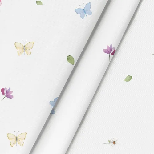 Miniatura 6 de Horaldaily Mantel de primavera de 52 x 70 pulgadas, diseño de flores silvestres y mariposas florales, lavable, para decoración de fiestas, picnic