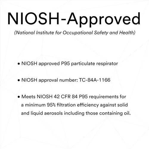Miniatura 2 de 3M Respirador de partículas 8577, P95, aprobado por NIOSH, con alivio de vapor orgánico de nivel molesto (paquete de 10)