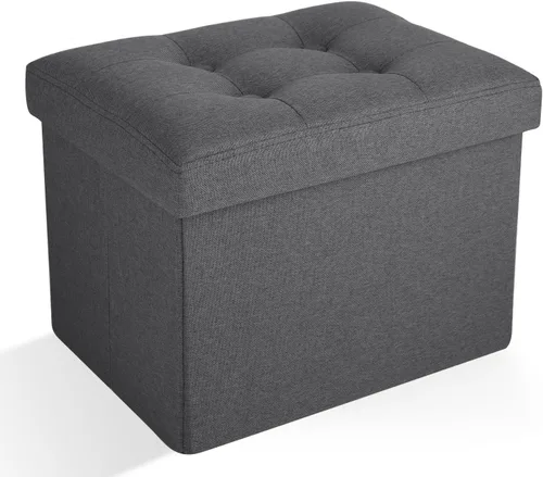 Miniatura 10 de Otomana de Almacenamiento Otomana Reposapiés Taburete Banco Plegable con Almacenamiento Dormitorio de Estudiantes Dormitorio y Entrada 17 X 13 X 13
