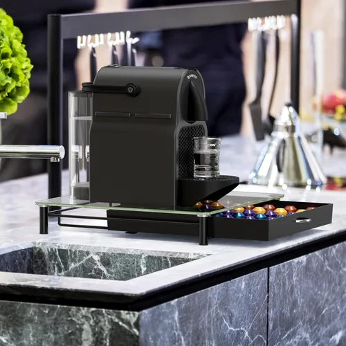 Miniatura 5 de DecoBros Nespresso OriginalLine gavetero con soporte para cápsulas de vidrio templado Vidrio templado - OriginalLine Only