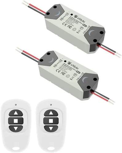 Miniatura 10 de eMylo Controlador de motor de interruptor RF inalámbrico Smart Switch Módulo de relé Interruptor de control remoto con receptor RF DC 12V 433Mhz