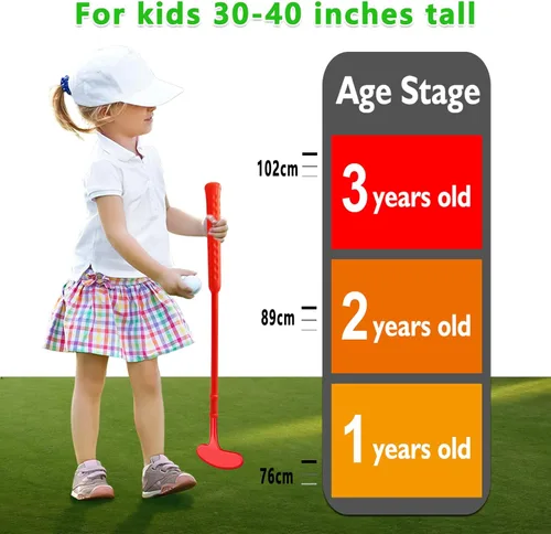 Miniatura 3 de Palos de Golf Mini de Plástico para Niños Pequeños, Juego de Palos de Golf para Niños, Juguetes de Golf para Exteriores/Interiores, Regalo