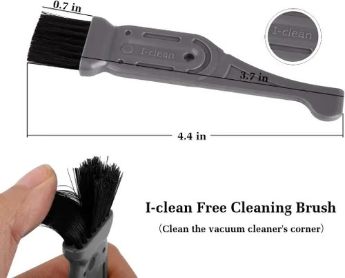 Miniatura 7 de I-clean - Paquete de 2 filtros de espuma HEPA y fieltro de repuesto NV650 para aspiradora elevable con rotor Shark, compatible con Shark NV752