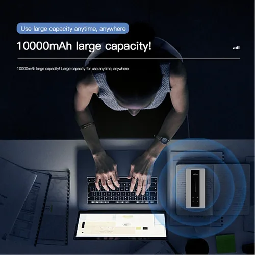 Miniatura 3 de VBESTLIFE Router WiFi móvil 4G LTE con ranura para tarjeta SIM, dispositivo de punto de acceso portátil de viaje de 150Mbps desbloqueado con puerto