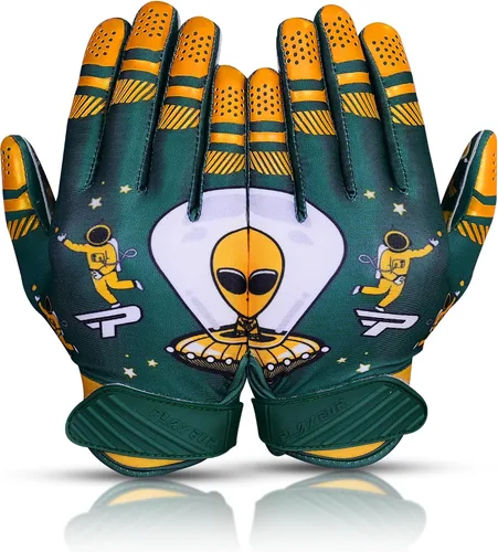 Alien Grip Infinite Pro Edition - Guantes de fútbol Endless Game - GripPro Tech para adultos, niños y jóvenes, guantes de fútbol sin pelar, siempre