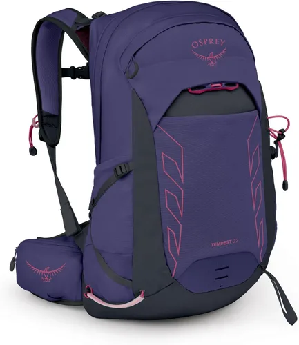 Miniatura 17 de Osprey Tempest 22L Mochila ligera de senderismo para mujer, mochila pequeña para viajes y campamentos, verde menta helada/Botánica