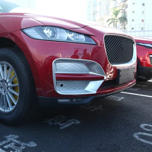 Miniatura 5 de YIWANG ABS cromo delantero niebla luz cubierta cubierta Trim 4 unids para Jaguar F-Pace X761 (plata mate)