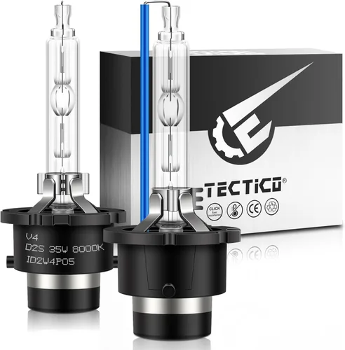 Miniatura 13 de TECTICO D1S - Bombillas de faro delantero de xenón HID, 6000K 35W color Blanco Frío, haz alto y bajo, 300% de brillo mejorado, base de soporte